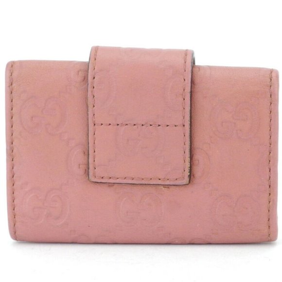 GUCCI key case Gutchishima pink leather Auth used T10578 - Picture 2 of 8